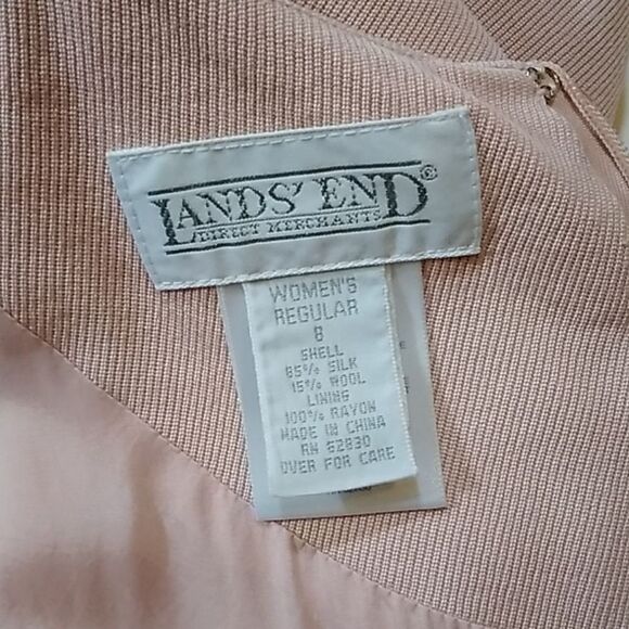 Elegant Sleeveless Land's End Direct Mirckants Pale Pink Women Regular Dress Sz8 - Picture 9 of 12